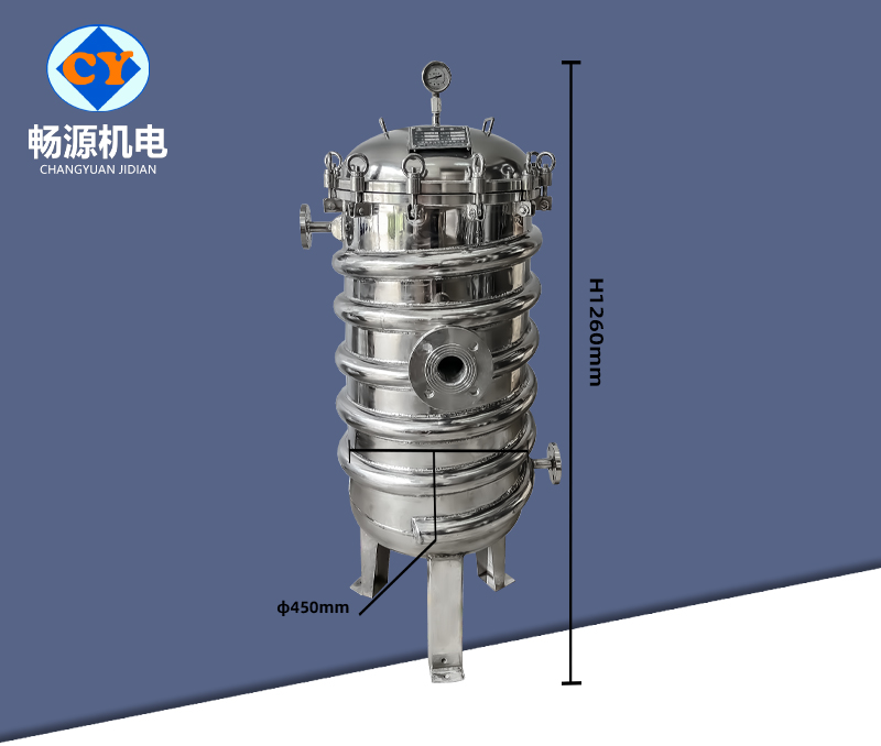 3袋式盘管保温夹套过滤器  